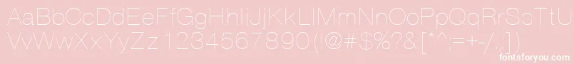 Vantathin-Schriftart – Weiße Schriften auf rosa Hintergrund