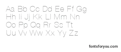 Review of the Vantathin Font