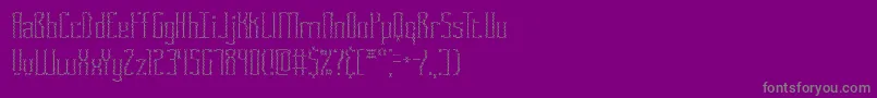 Fonte FasciiCrossBrk – fontes cinzas em um fundo violeta