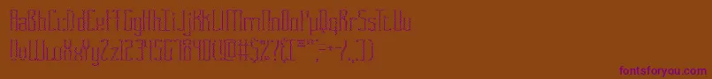 Шрифт FasciiCrossBrk – фиолетовые шрифты на коричневом фоне