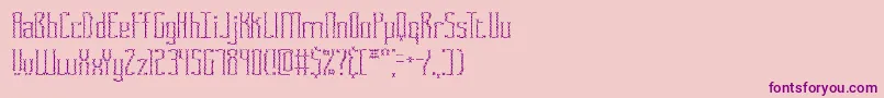 FasciiCrossBrk Font – Purple Fonts on Pink Background
