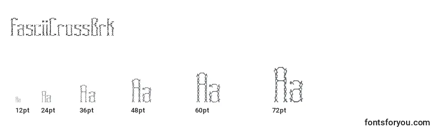 Tamaños de fuente FasciiCrossBrk