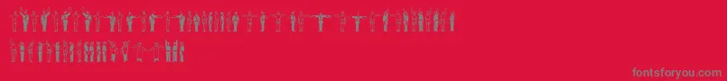 fuente Linotypetraffity – Fuentes Grises Sobre Fondo Rojo