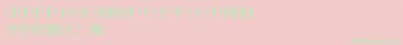 Linotypetraffity Font – Green Fonts on Pink Background