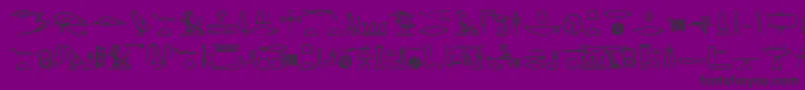 Шрифт Yiro – чёрные шрифты на фиолетовом фоне