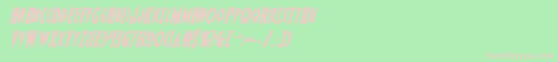 Шрифт Wolfsbane2iiacadital – розовые шрифты на зелёном фоне