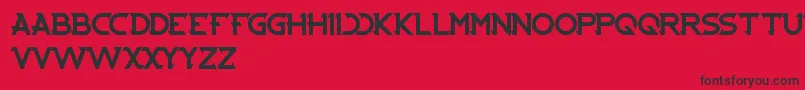 Cybertooth Font – Black Fonts on Red Background