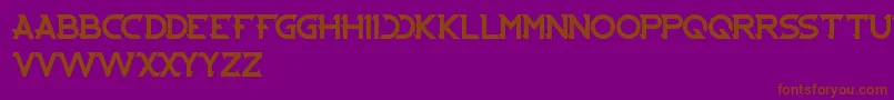 Шрифт Cybertooth – коричневые шрифты на фиолетовом фоне