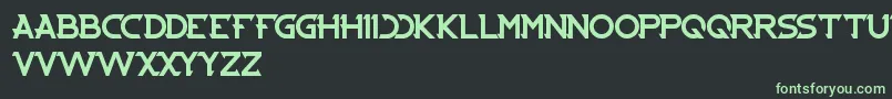 Шрифт Cybertooth – зелёные шрифты на чёрном фоне