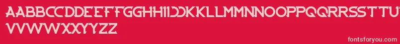 Cybertooth Font – Pink Fonts on Red Background