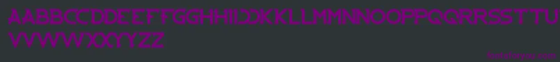 Cybertooth-Schriftart – Violette Schriften auf schwarzem Hintergrund