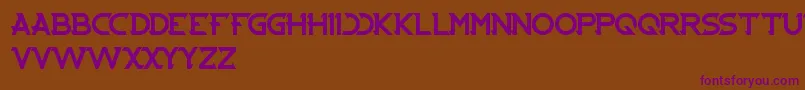 Cybertooth Font – Purple Fonts on Brown Background