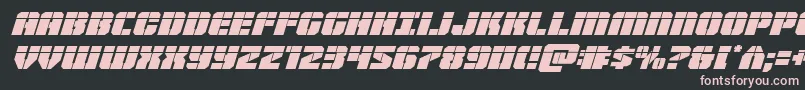 Warpthrusterlaserital Font – Pink Fonts on Black Background