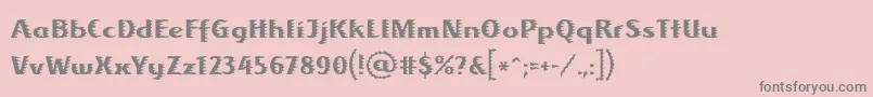 フォントAlbafireLtRegular – ピンクの背景に灰色の文字