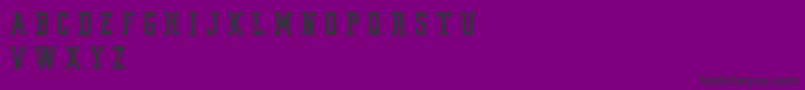 VintageCollegeDeptWorn Font – Black Fonts on Purple Background