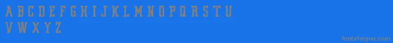 VintageCollegeDeptWorn Font – Gray Fonts on Blue Background