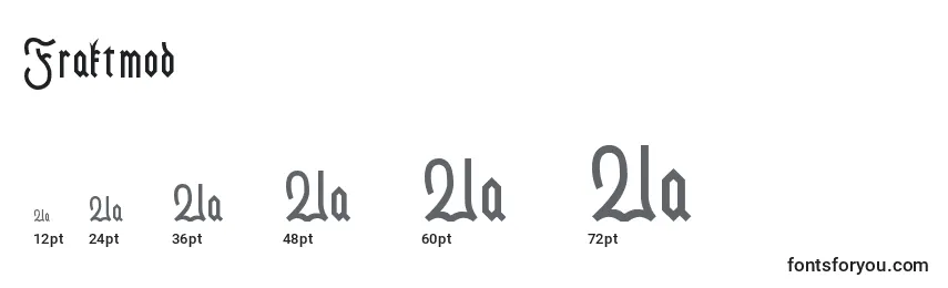Размеры шрифта Fraktmod