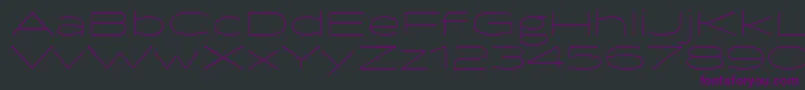 BrillerThin Font – Purple Fonts on Black Background