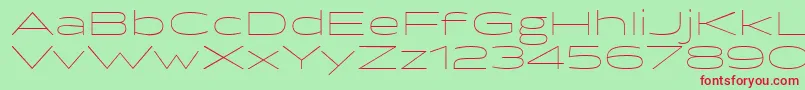 BrillerThin Font – Red Fonts on Green Background