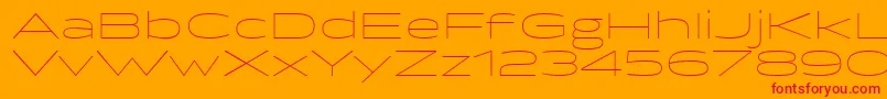 BrillerThin Font – Red Fonts on Orange Background