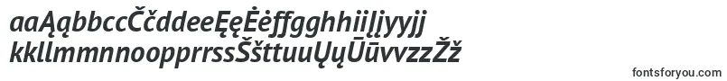 Czcionka PtSansBoldItalic – litewskie czcionki