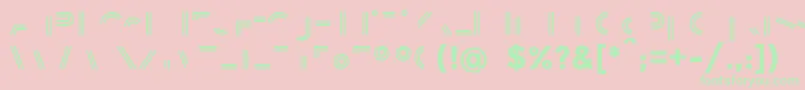 BalansLine Font – Green Fonts on Pink Background