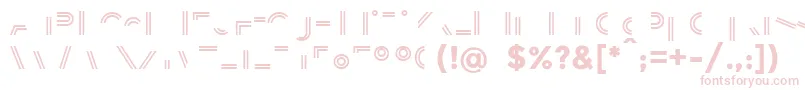 BalansLine Font – Pink Fonts on White Background