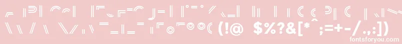 Więcej informacji o czcionce BalansLine Czcionka BalansLine – białe czcionki na różowym tle