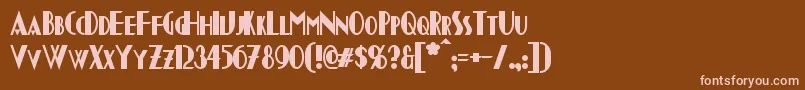 ChapleauBold Font – Pink Fonts on Brown Background