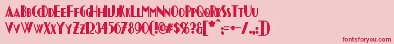 ChapleauBold Font – Red Fonts on Pink Background