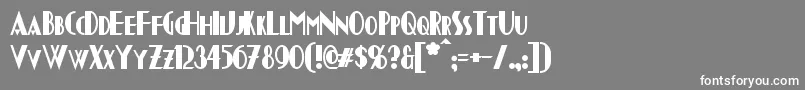 ChapleauBold Font – White Fonts on Gray Background