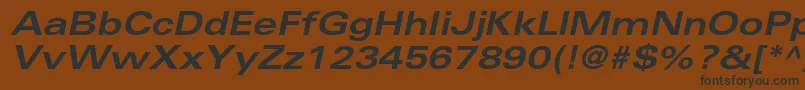 More about UniversltstdBoldexobl Font UniversltstdBoldexobl Font – Black Fonts on Brown Background