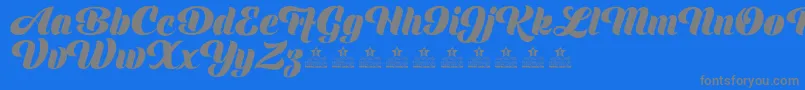 ShinePersonalUse Font – Gray Fonts on Blue Background