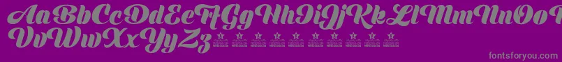 ShinePersonalUse Font – Gray Fonts on Purple Background