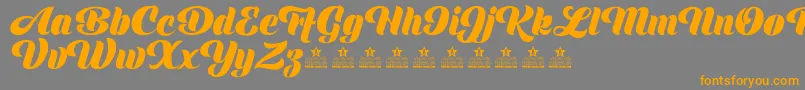 ShinePersonalUse Font – Orange Fonts on Gray Background