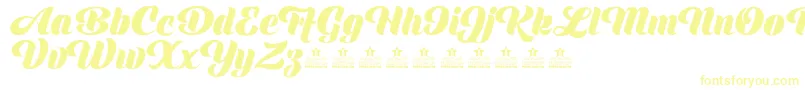 ShinePersonalUse Font – Yellow Fonts on White Background