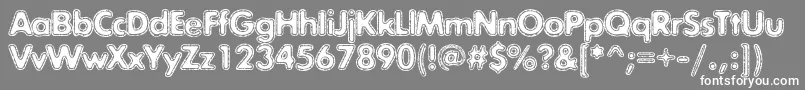 Exposurecmixone Font – White Fonts on Gray Background