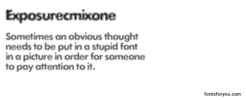 Exposurecmixone Font