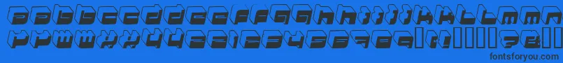 HkiNightlife Font – Black Fonts on Blue Background