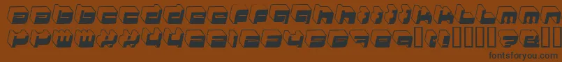 HkiNightlife Font – Black Fonts on Brown Background