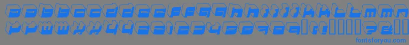 HkiNightlife-Schriftart – Blaue Schriften auf grauem Hintergrund