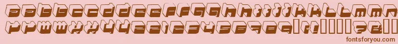 HkiNightlife Font – Brown Fonts on Pink Background