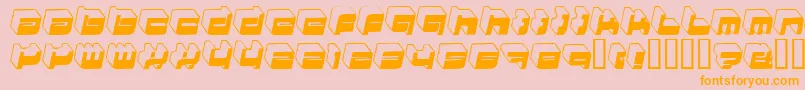 HkiNightlife Font – Orange Fonts on Pink Background