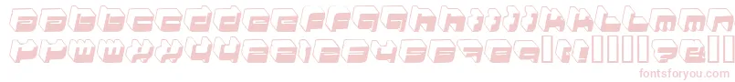 HkiNightlife-Schriftart – Rosa Schriften auf weißem Hintergrund