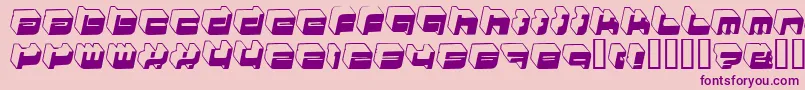 HkiNightlife-Schriftart – Violette Schriften auf rosa Hintergrund