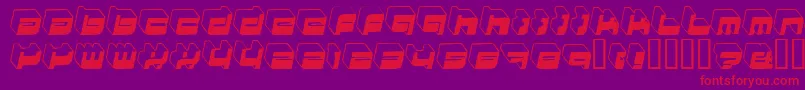 HkiNightlife Font – Red Fonts on Purple Background