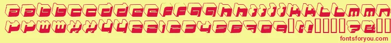 HkiNightlife Font – Red Fonts on Yellow Background