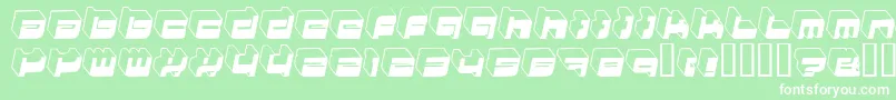 フォントHkiNightlife – 緑の背景に白い文字
