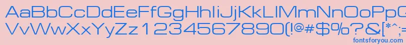 Шрифт EurE – синие шрифты на розовом фоне