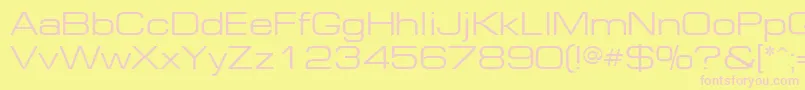 EurE Font – Pink Fonts on Yellow Background